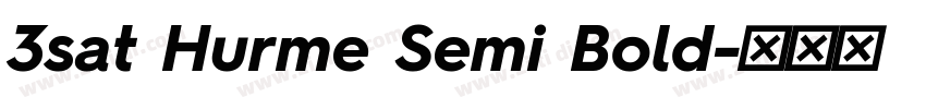 3sat Hurme Semi Bold字体转换